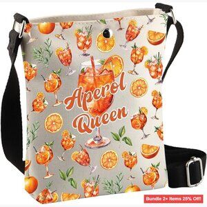 Canvas Crossbody Bag with Adjustable Strap, Magnetic Closure, Foldable Design